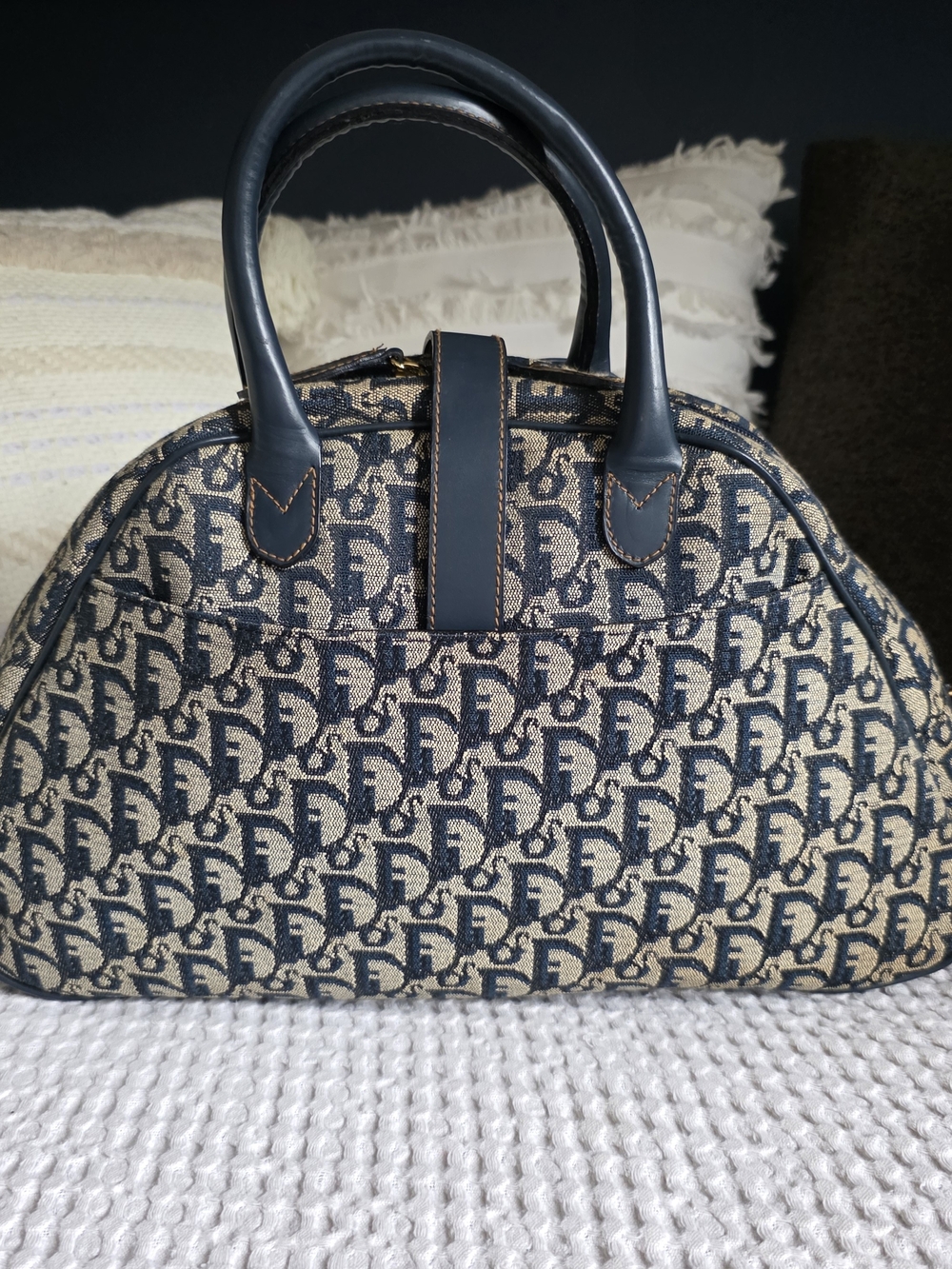 Christian Dior Vintage Double Saddle Bowler Bag - Picture 9 of 15